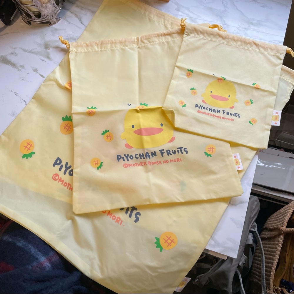 Vintage - PIYOPIYO Chan! 3 bags - Mother Goose No Mori